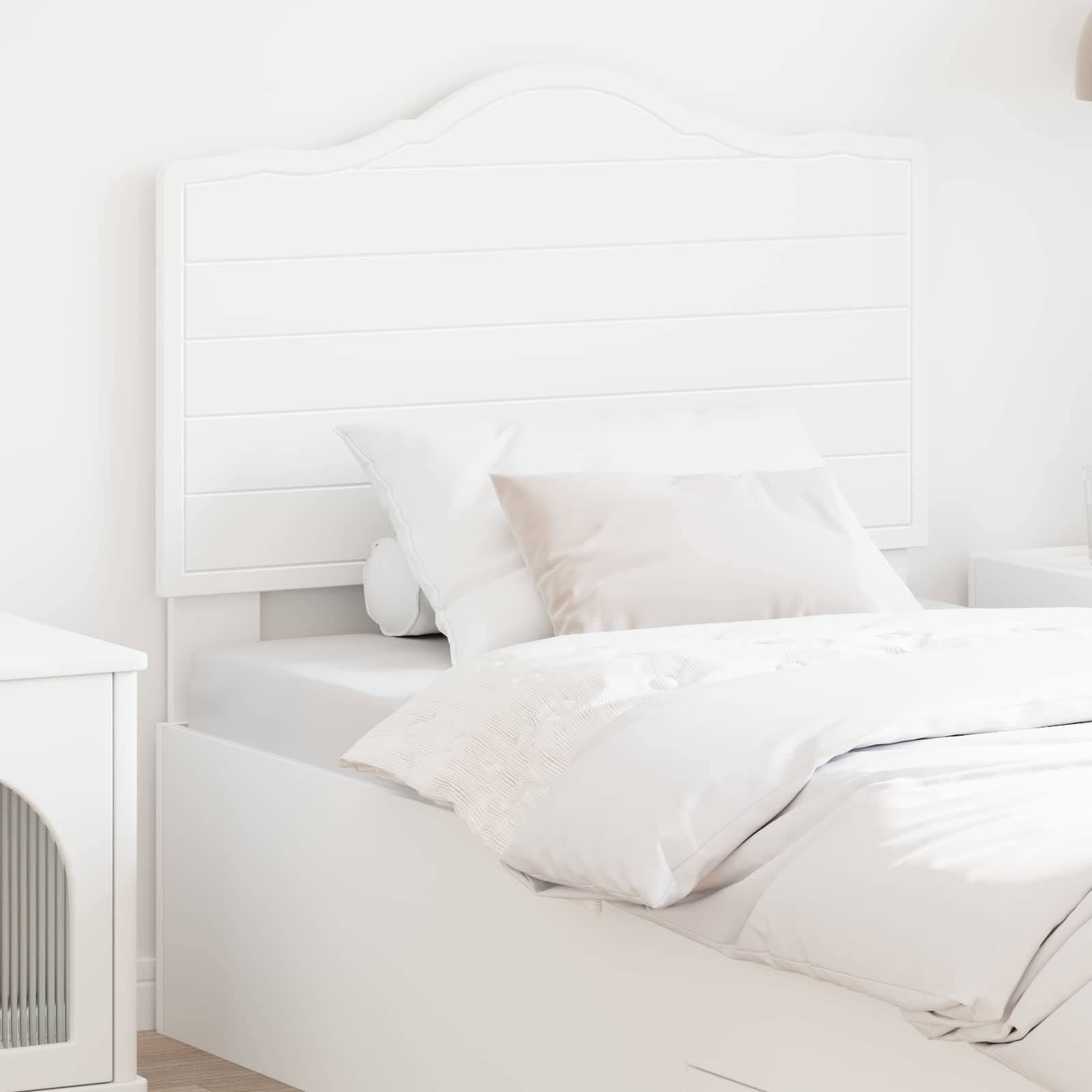 vidaXL Headboard White Engineered wood 1
