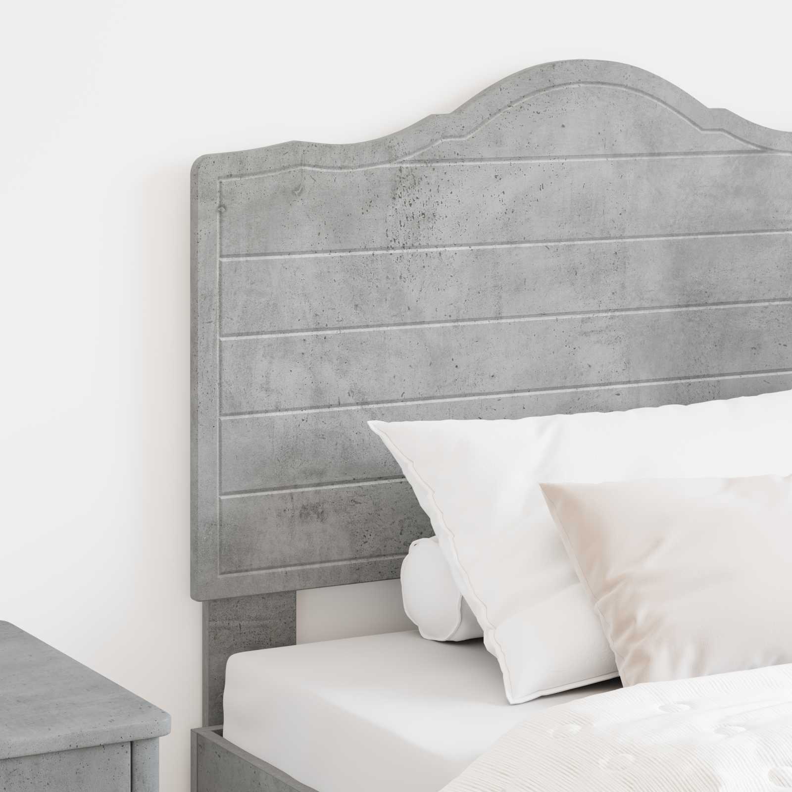 vidaXL Headboard Concrete Grey Engineered wood 3