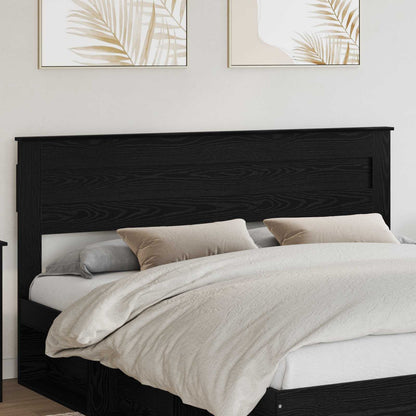 vidaXL Headboard Black Oak Engineered wood 1