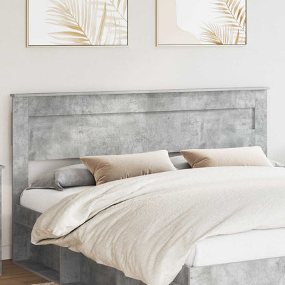 vidaXL Headboard Concrete Grey Engineered wood 1