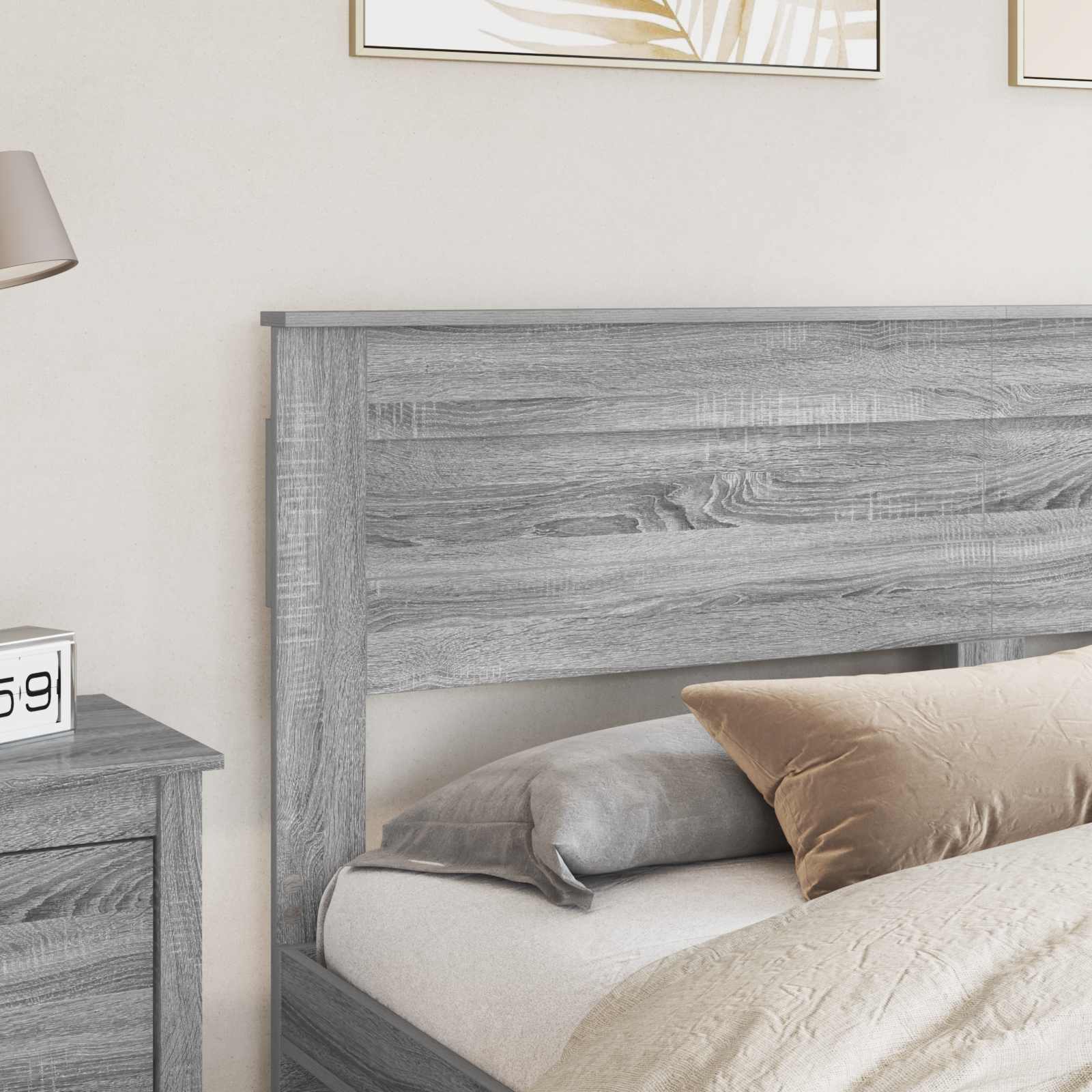vidaXL Headboard Grey Sonoma Engineered wood 3