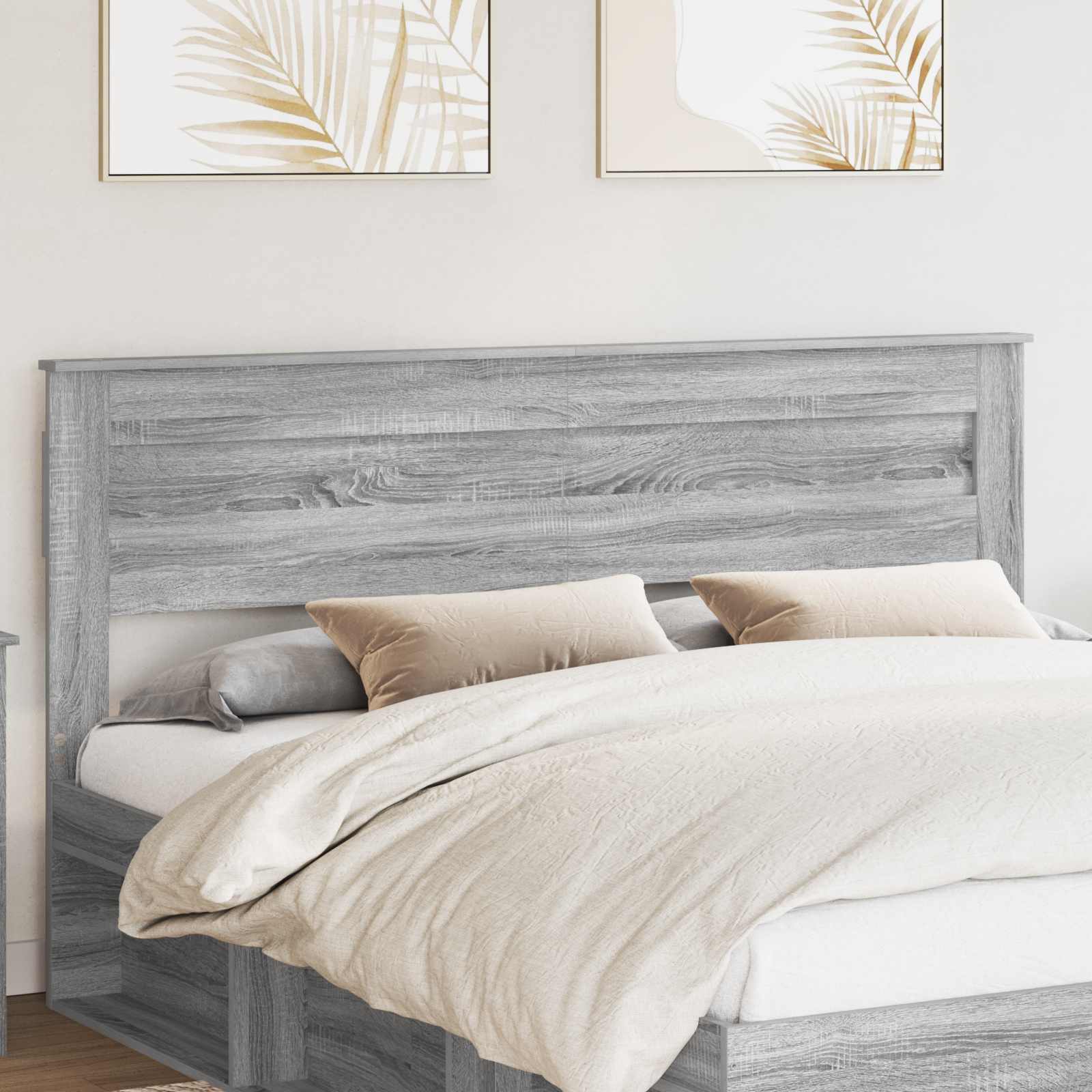 vidaXL Headboard Grey Sonoma Engineered wood 1