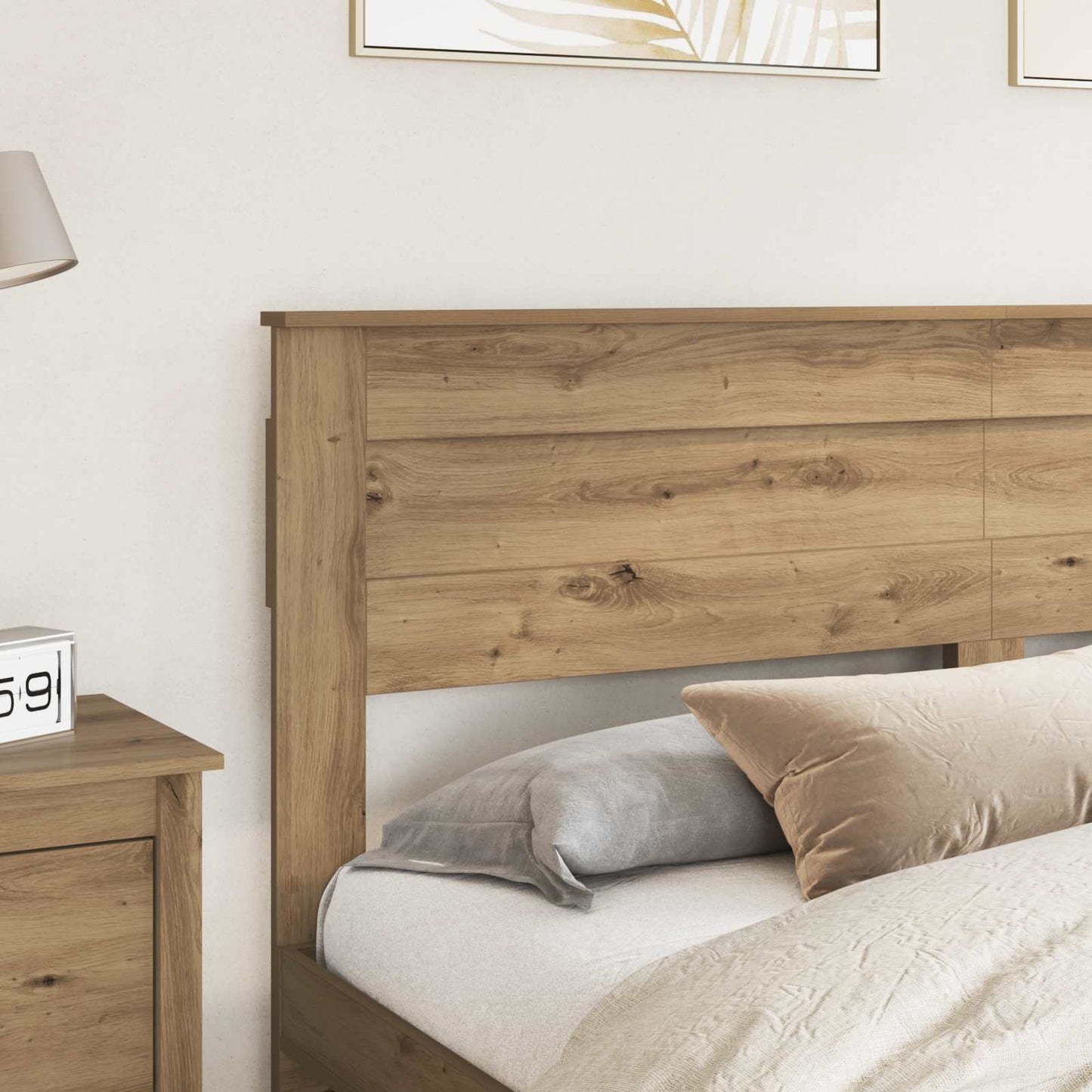 vidaXL Headboard Artisan Oak Engineered wood 3