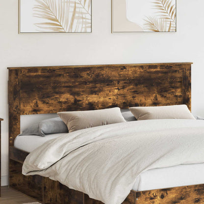 vidaXL Headboard Smoked Oak Engineered wood 1