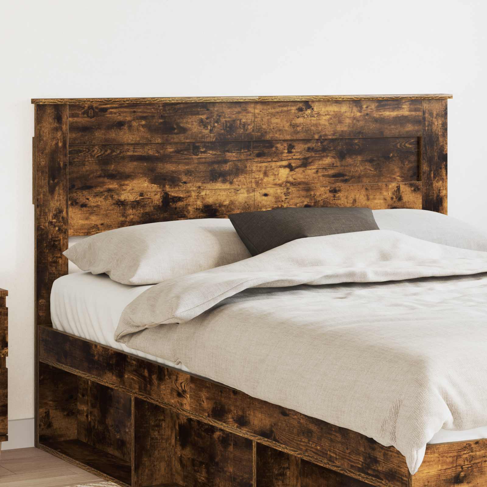 vidaXL Headboard Smoked Oak Engineered wood 1