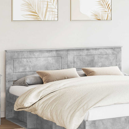 vidaXL Headboard Concrete Grey Engineered wood 1