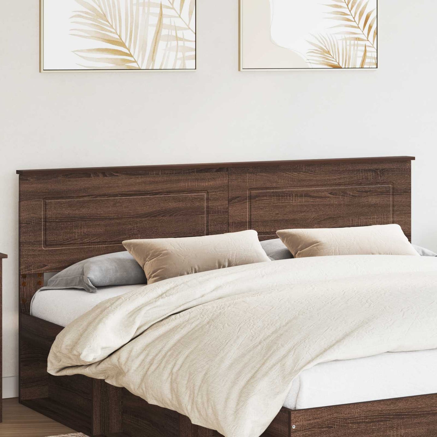 vidaXL Headboard Brown Oak Engineered wood 1
