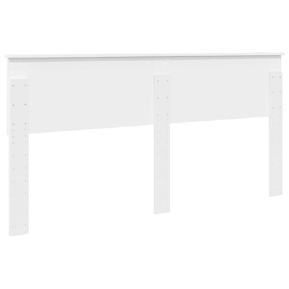 vidaXL Headboard White Engineered wood 6