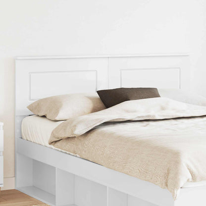 vidaXL Headboard White Engineered wood 1