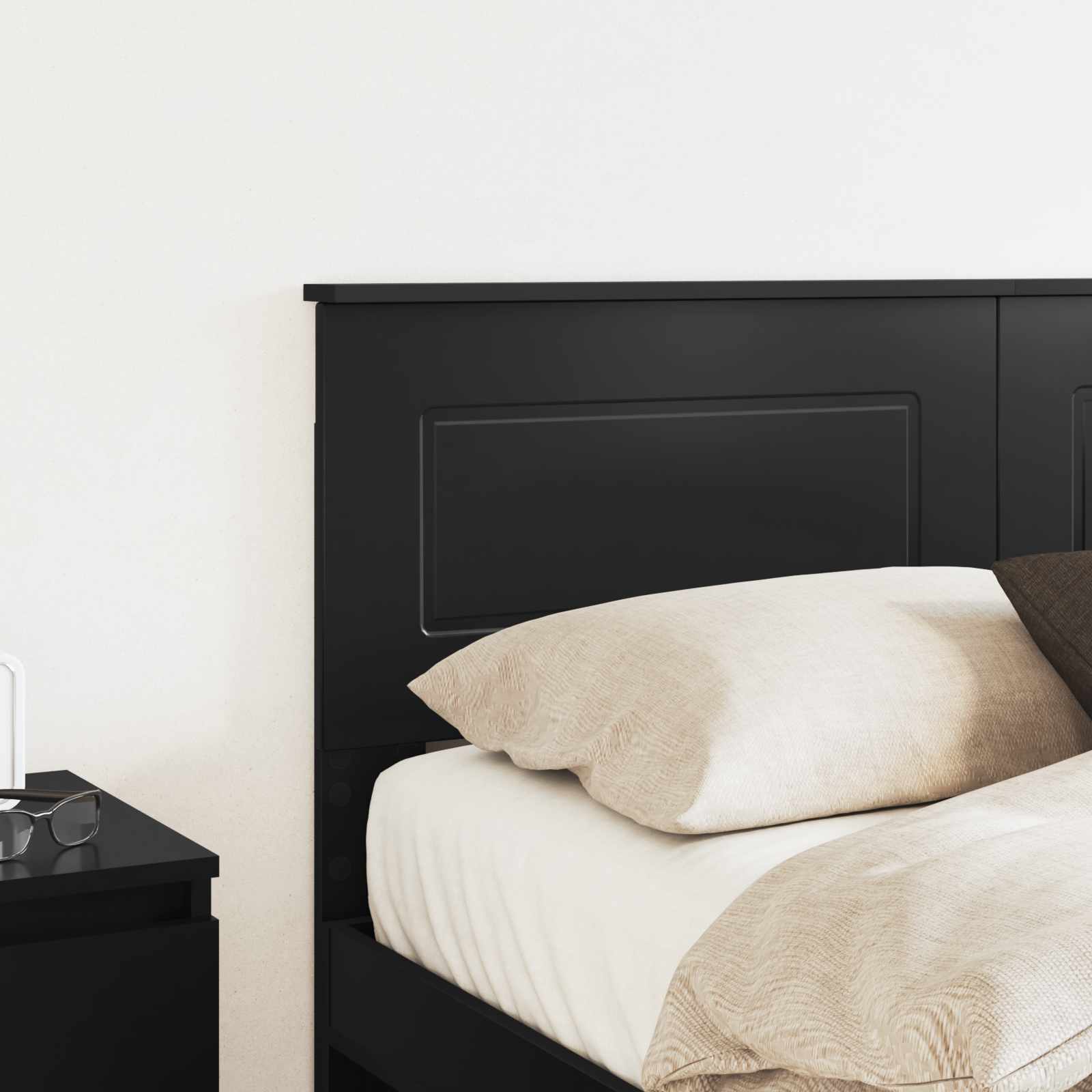 vidaXL Headboard Black Oak Engineered wood 3