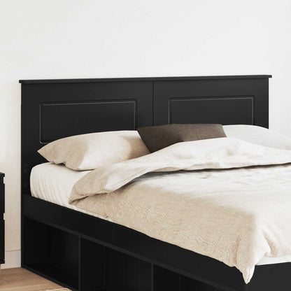 vidaXL Headboard Black Oak Engineered wood 1