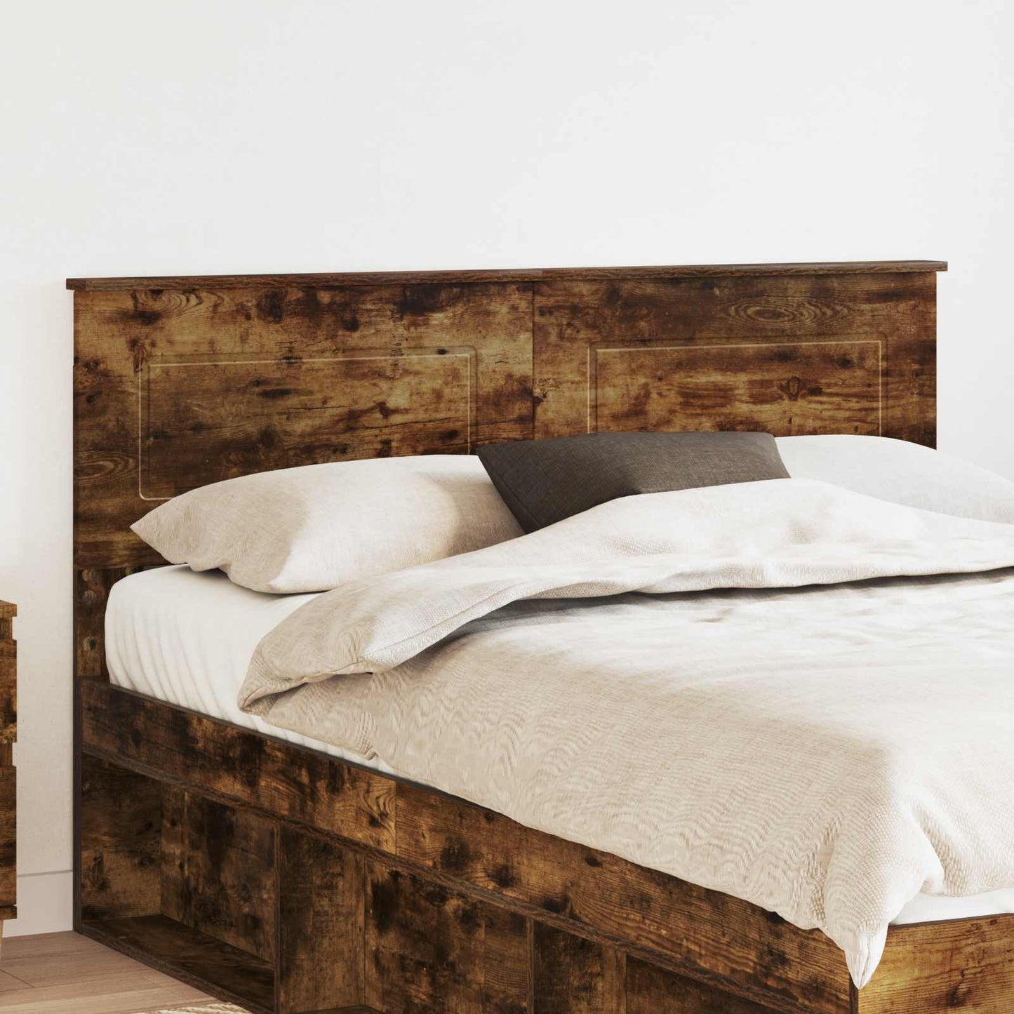 vidaXL Headboard Smoked Oak Engineered wood 1