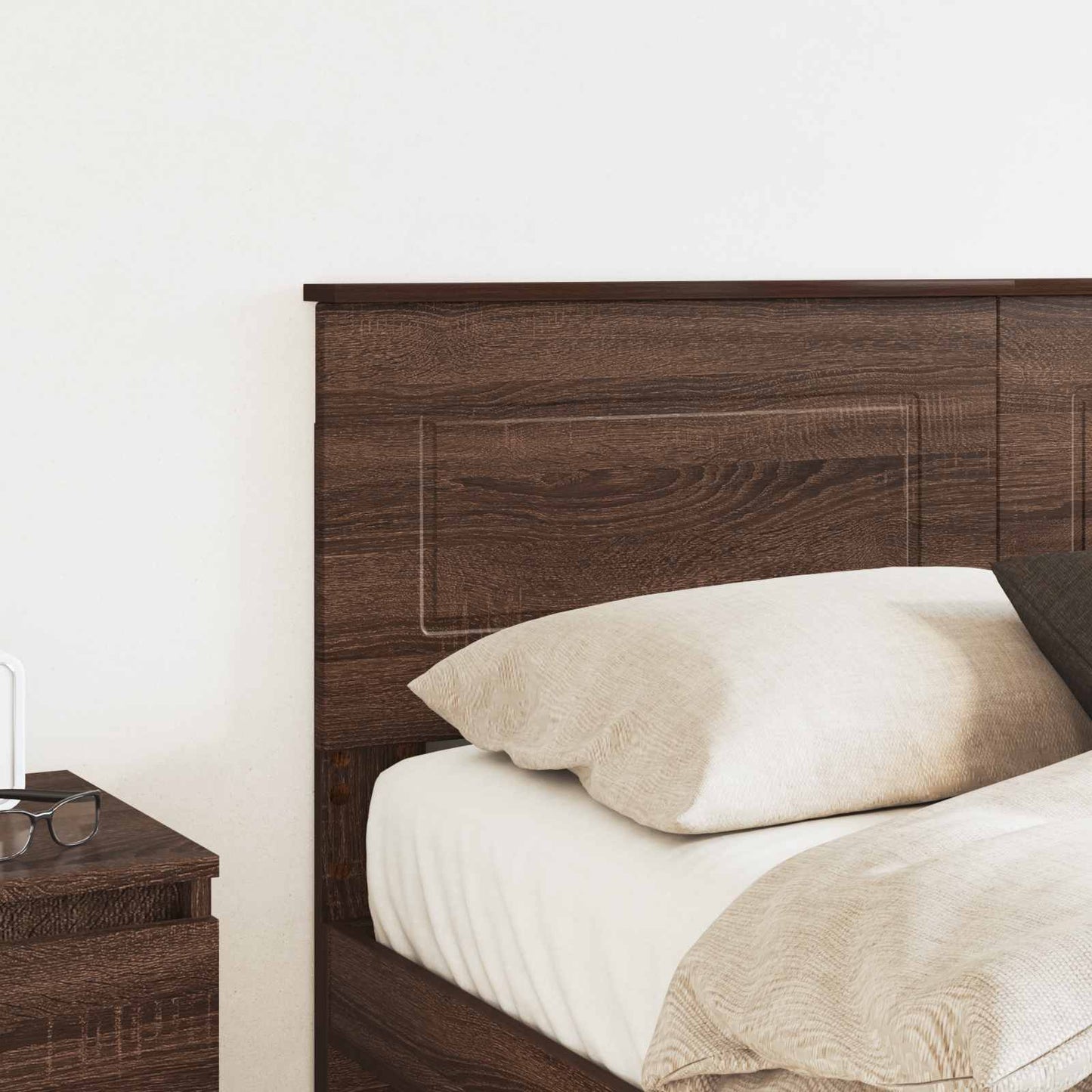 vidaXL Headboard Brown Oak Engineered wood 3