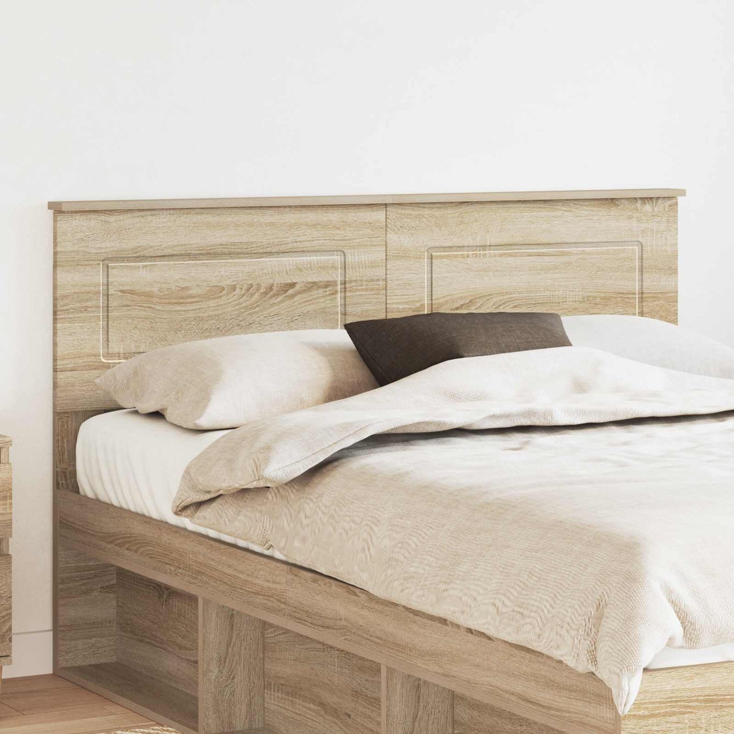 vidaXL Headboard Sonoma Oak Engineered wood 1