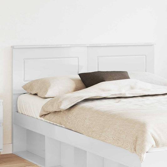 Headboard Gloss White Engineered wood 1