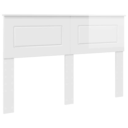 vidaXL Headboard Gloss White Engineered wood 2