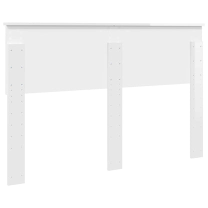 vidaXL Headboard Gloss White Engineered wood 6