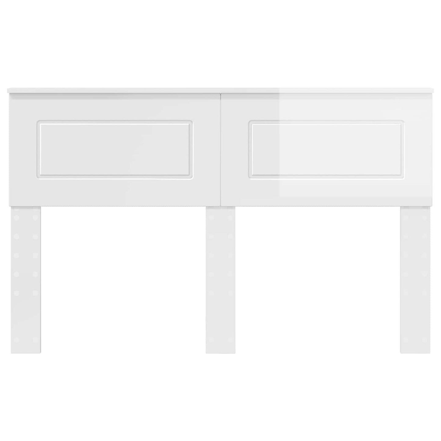 vidaXL Headboard Gloss White Engineered wood 4