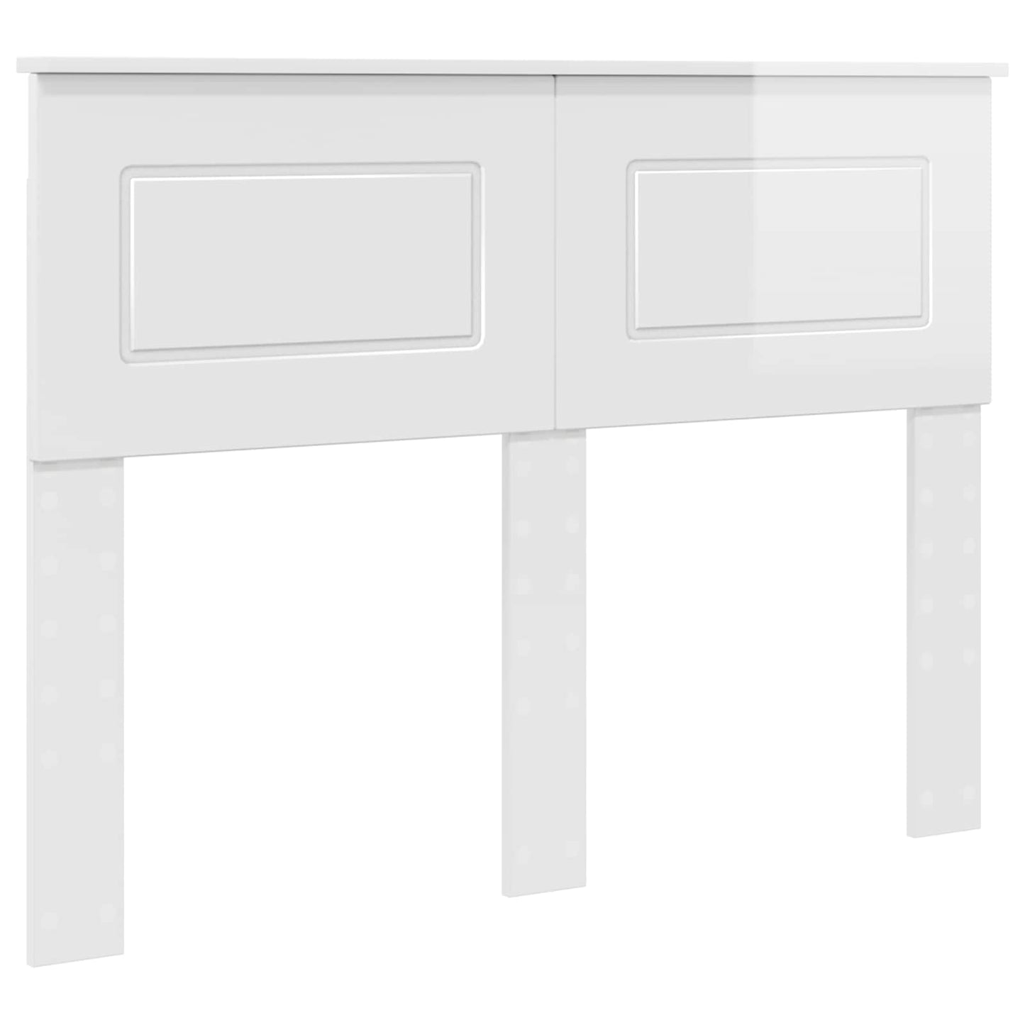 vidaXL Headboard Gloss White Engineered wood 2