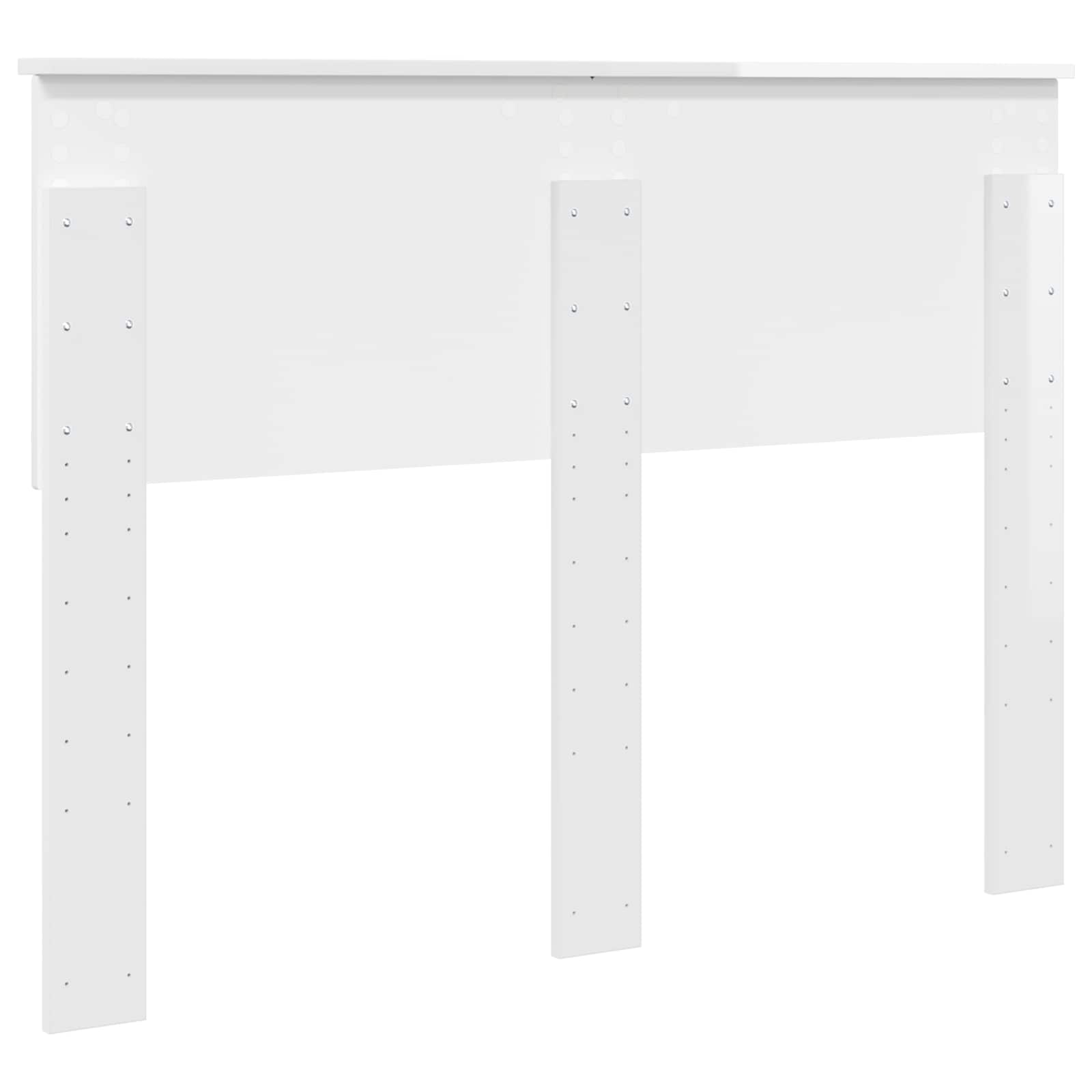 vidaXL Headboard Gloss White Engineered wood 6