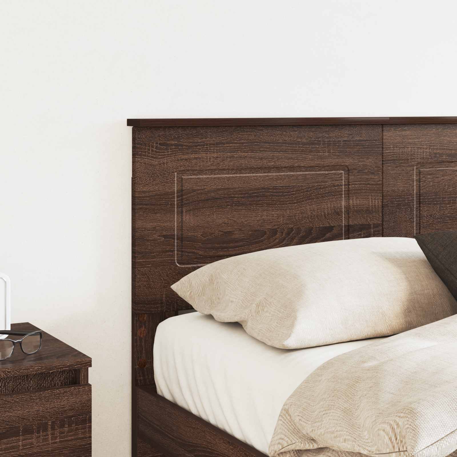 vidaXL Headboard Brown Oak Engineered wood 3
