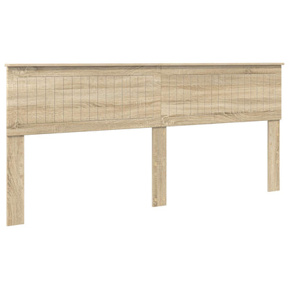 vidaXL Headboard Sonoma Oak Engineered wood 2