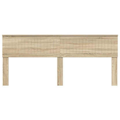 vidaXL Headboard Sonoma Oak Engineered wood 4