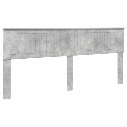vidaXL Headboard Concrete Grey Engineered wood 2