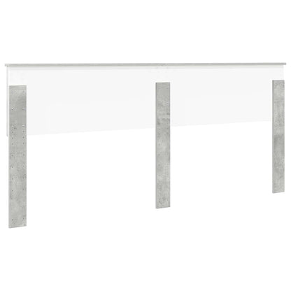 vidaXL Headboard Concrete Grey Engineered wood 6