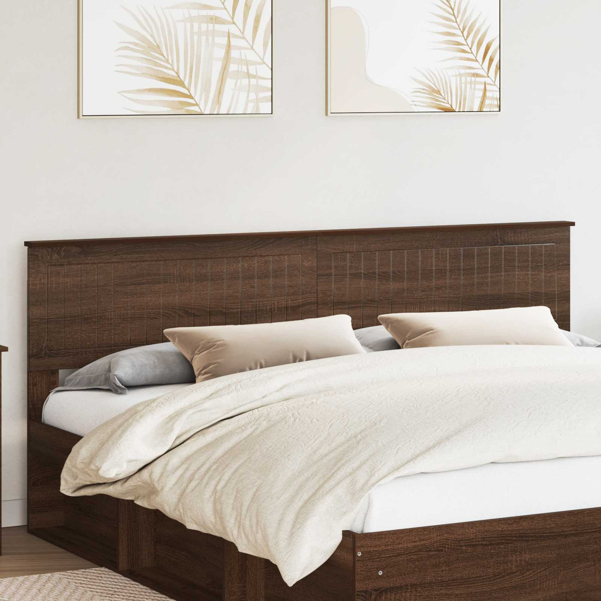 vidaXL Headboard Brown Oak Engineered wood 1
