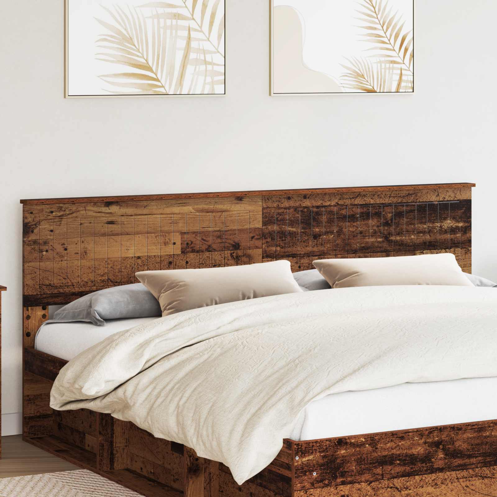 vidaXL Headboard Old Wood Engineered wood 1