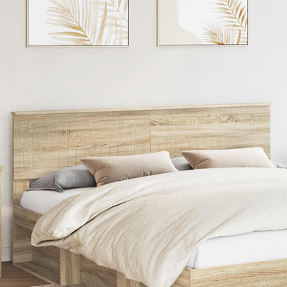 vidaXL Headboard Sonoma Oak Engineered wood 1