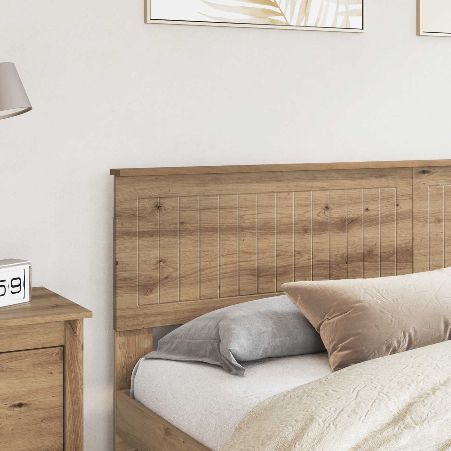 vidaXL Headboard Artisan Oak Engineered wood 3