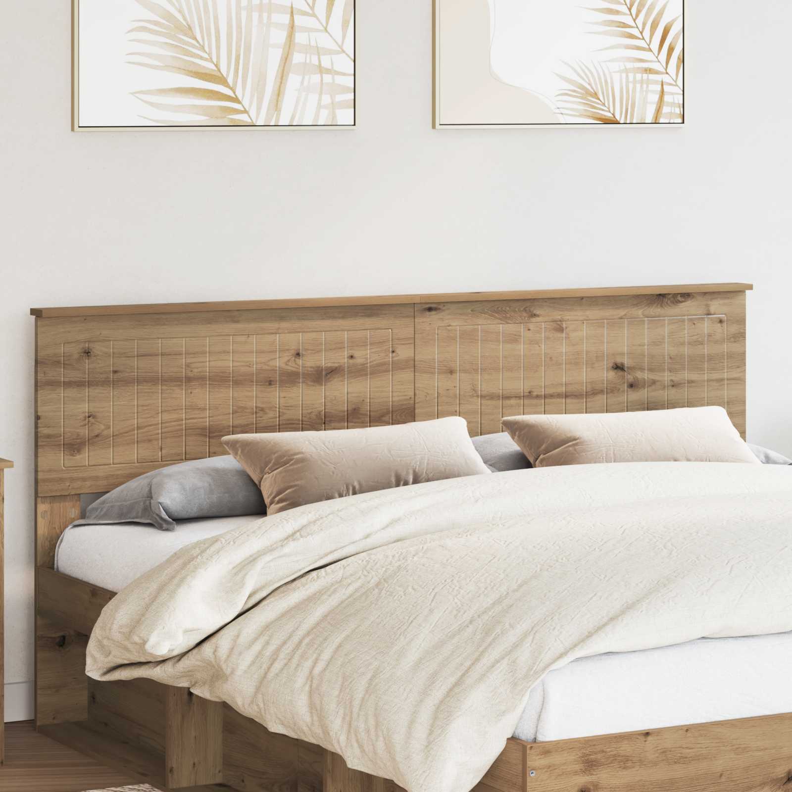 vidaXL Headboard Artisan Oak Engineered wood 1