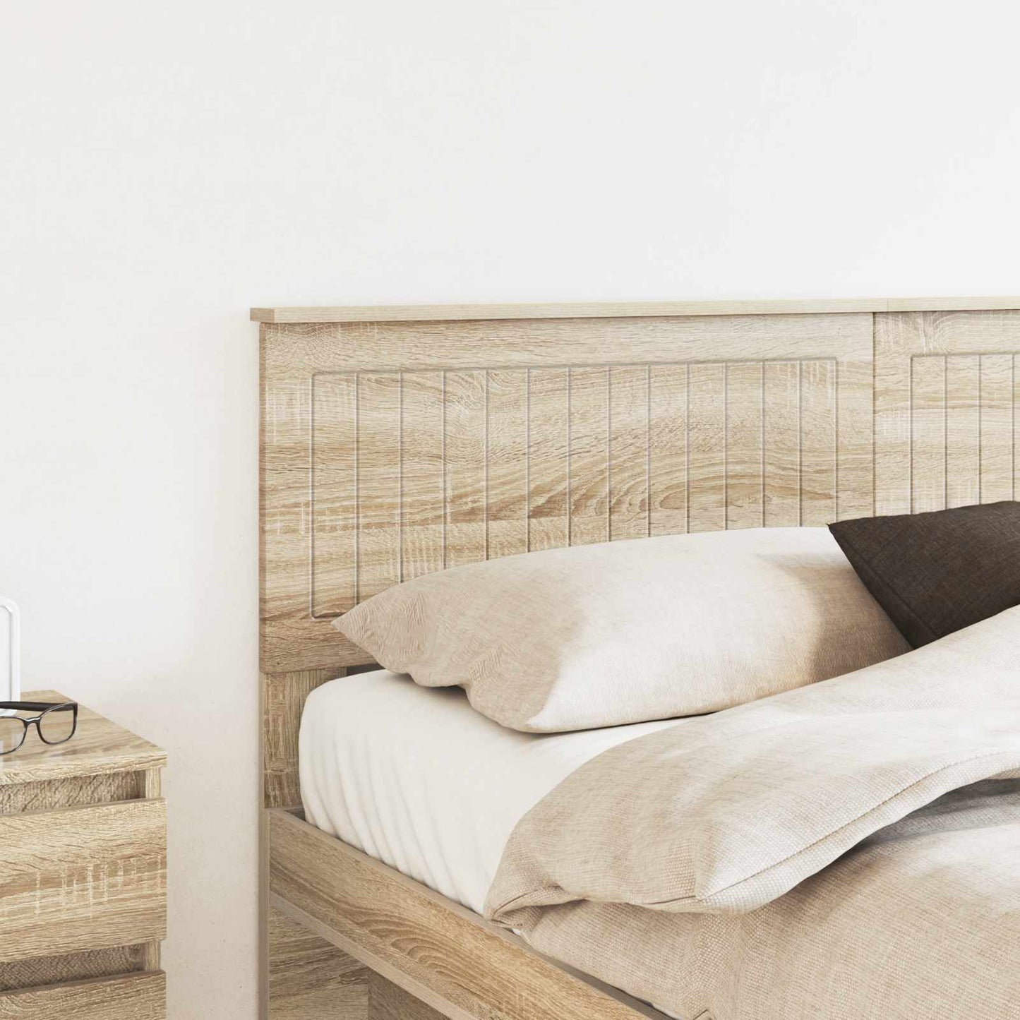 vidaXL Headboard Sonoma Oak Engineered wood 3