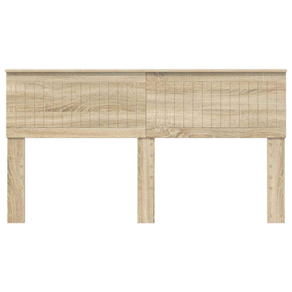 vidaXL Headboard Sonoma Oak Engineered wood 4