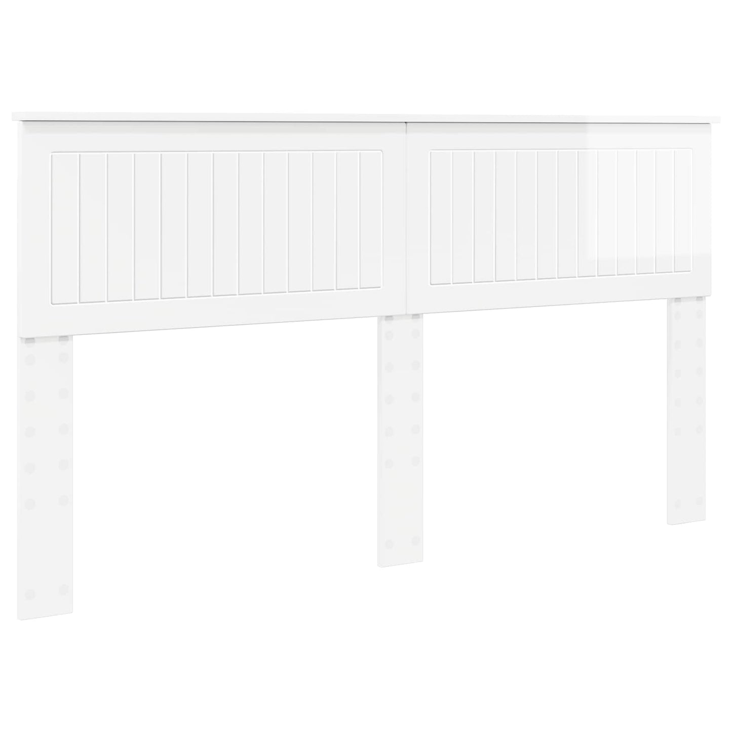 vidaXL Headboard Gloss White Engineered wood 2