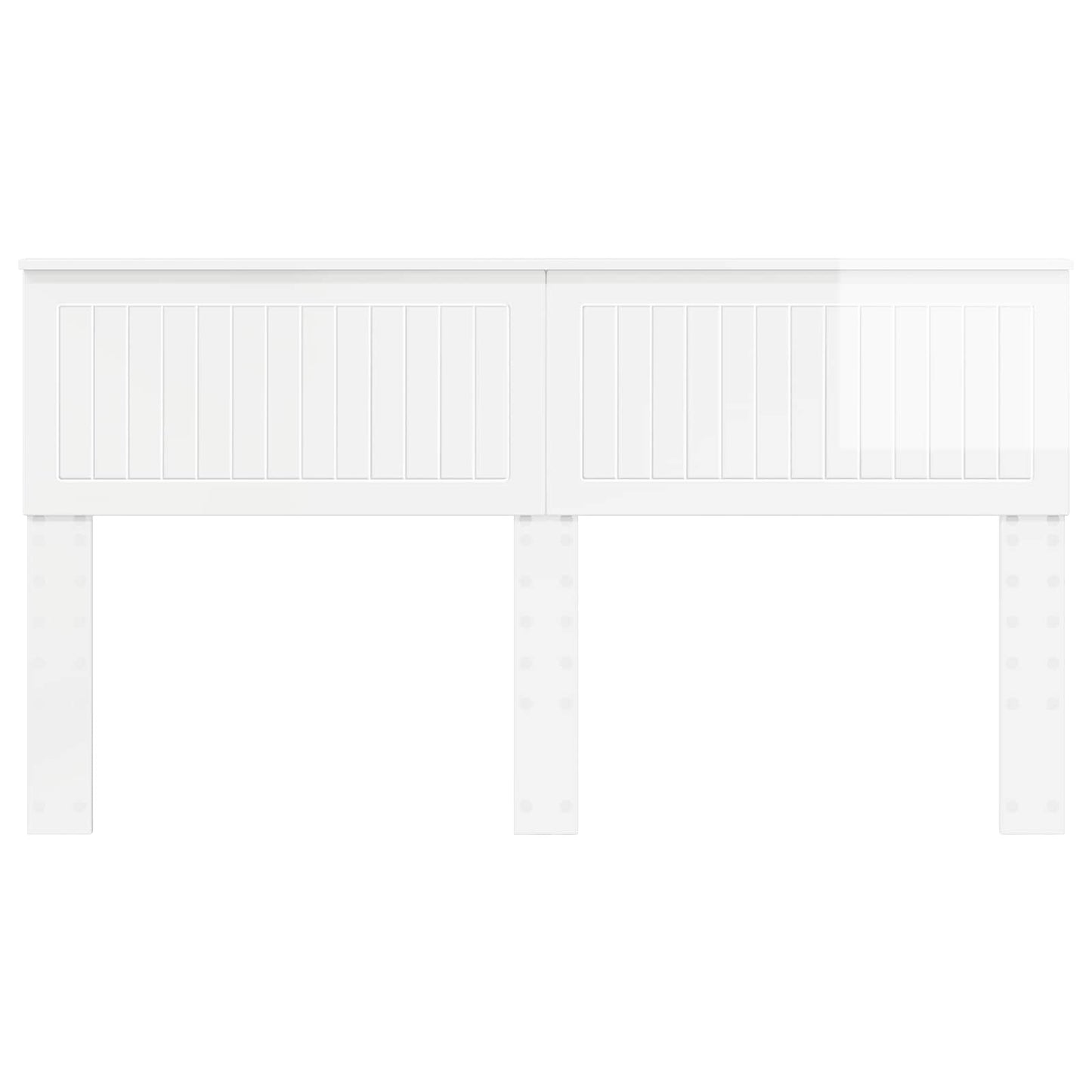 vidaXL Headboard Gloss White Engineered wood 4