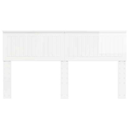 vidaXL Headboard Gloss White Engineered wood 4