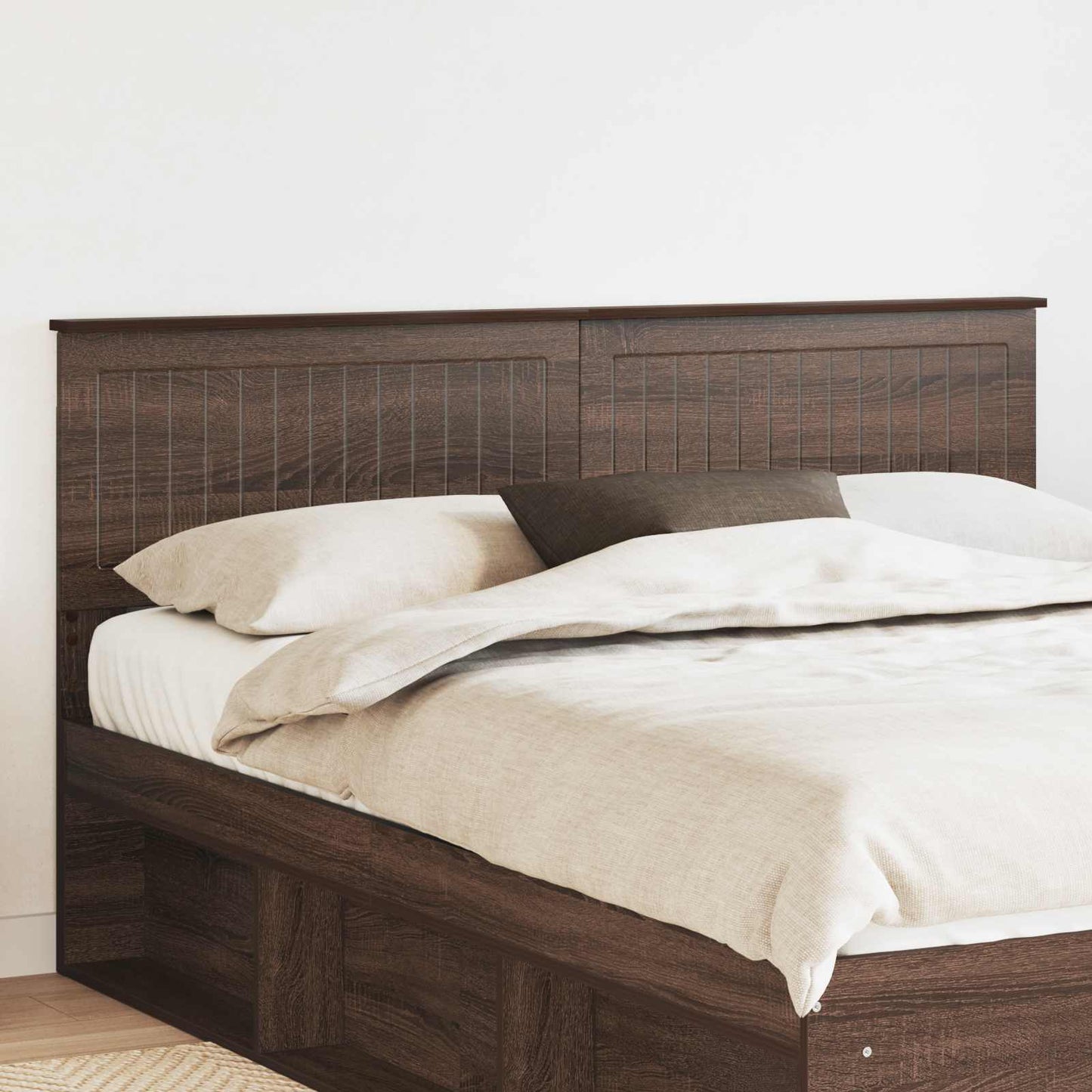 vidaXL Headboard Brown Oak Engineered wood 1