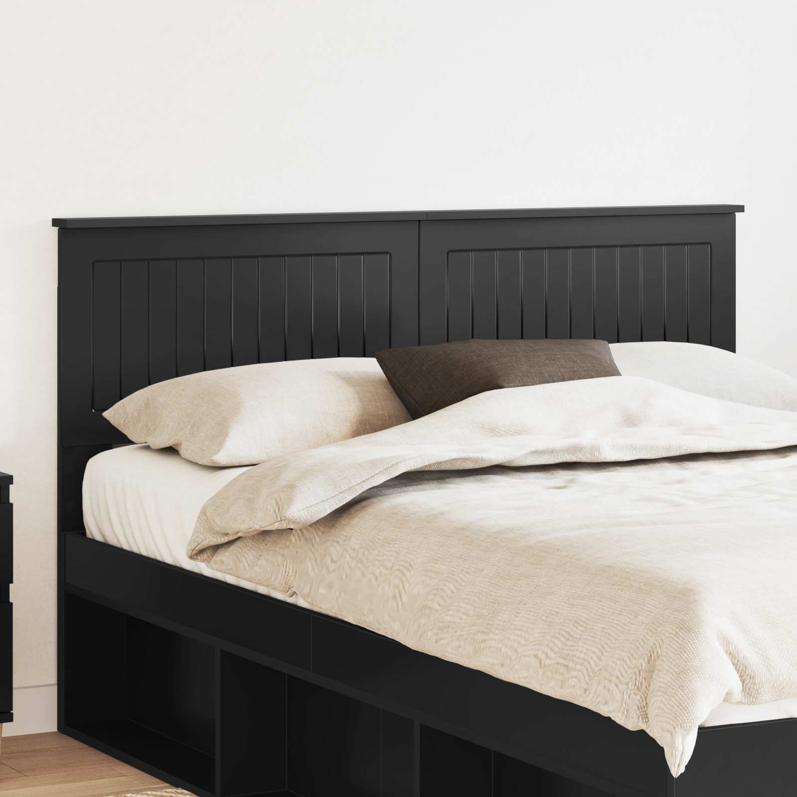vidaXL Headboard Black Oak Engineered wood 1