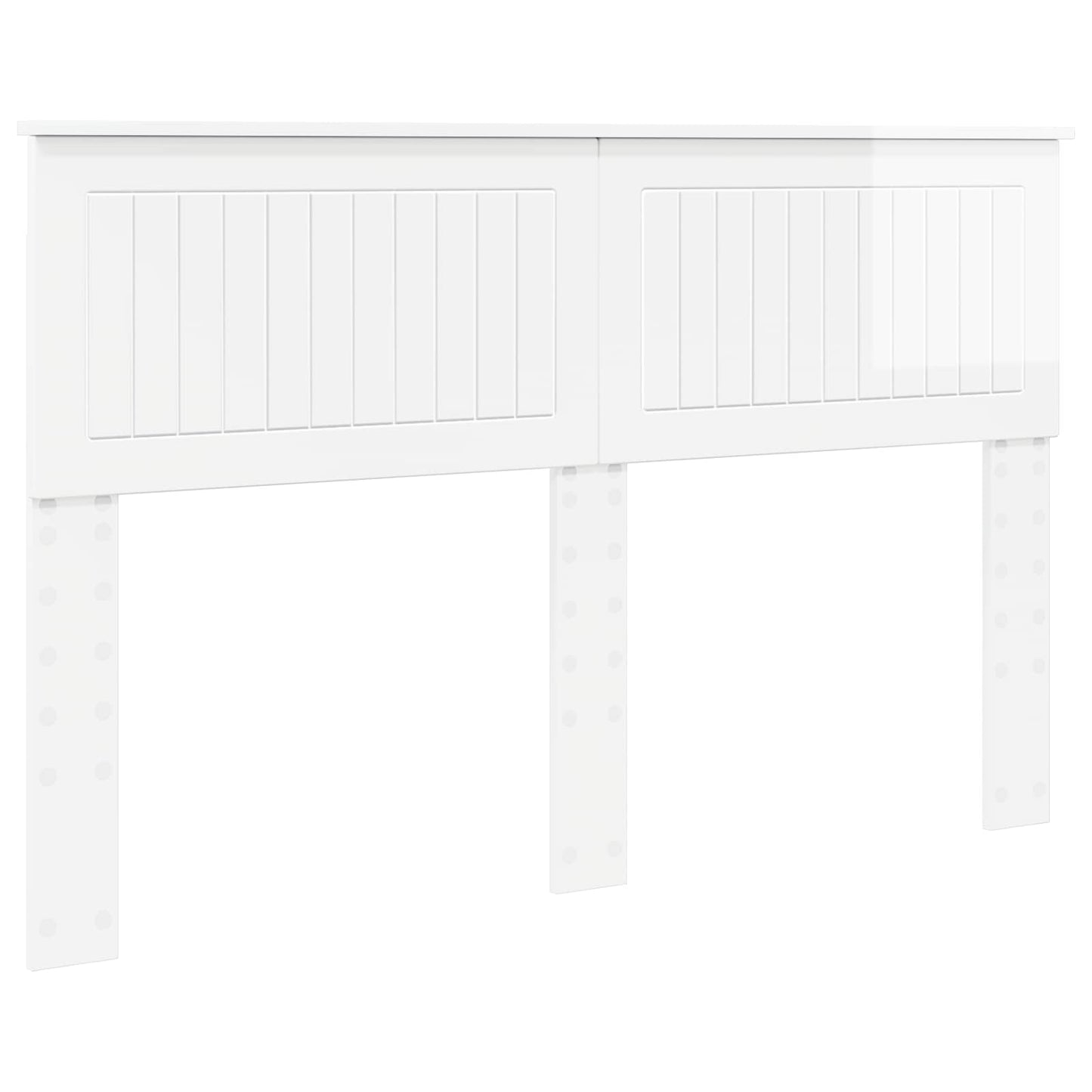 vidaXL Headboard Gloss White Engineered wood 2