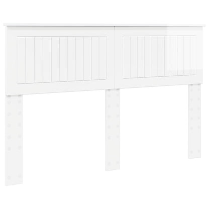 vidaXL Headboard Gloss White Engineered wood 2