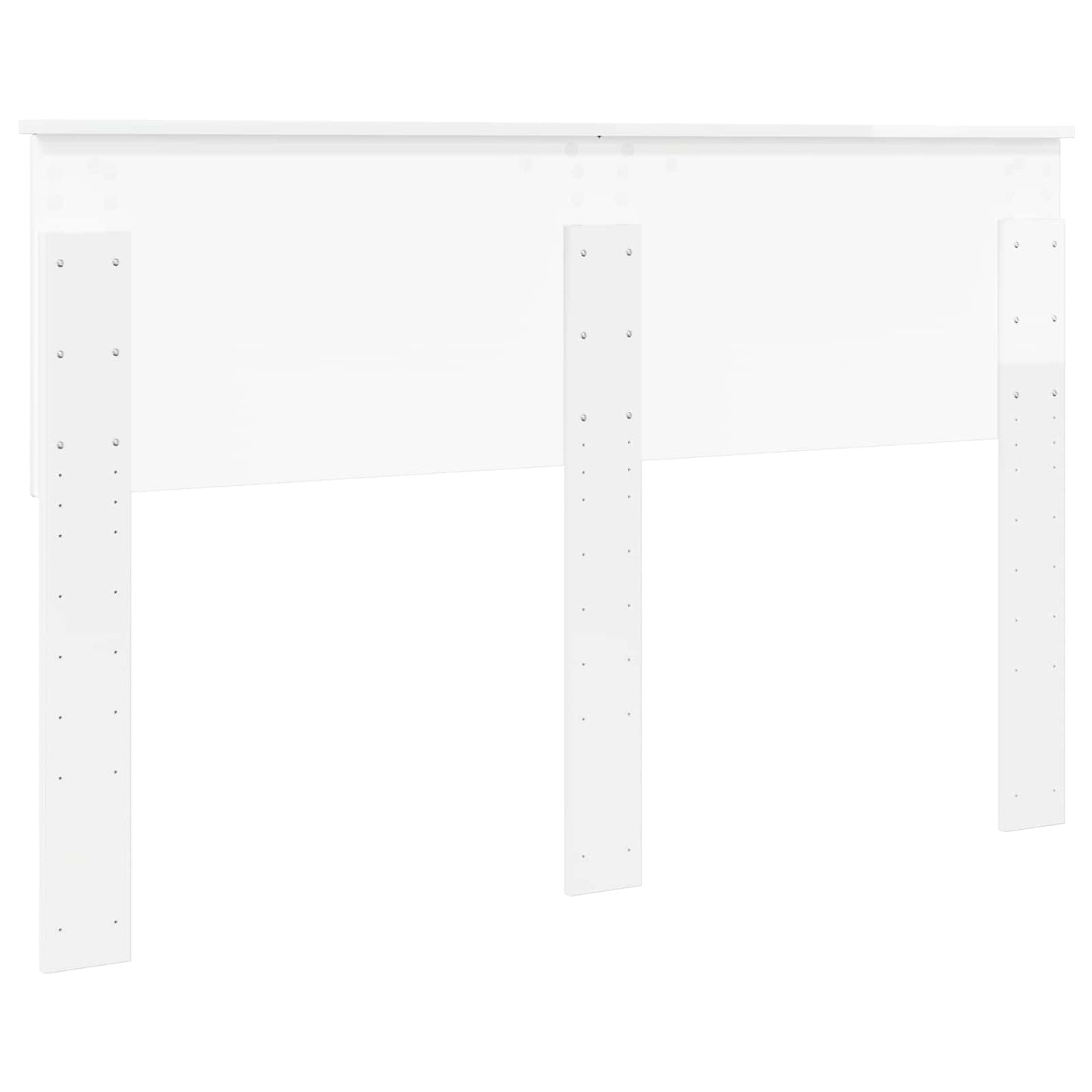 vidaXL Headboard Gloss White Engineered wood 6