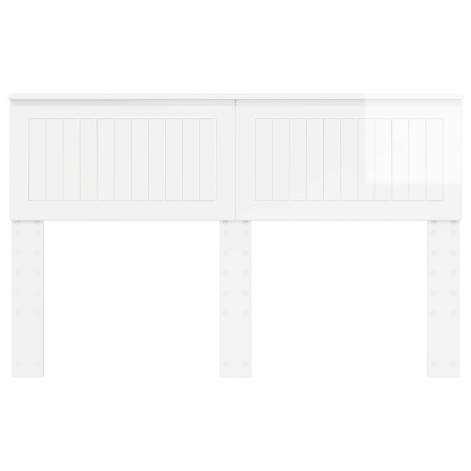 vidaXL Headboard Gloss White Engineered wood 4