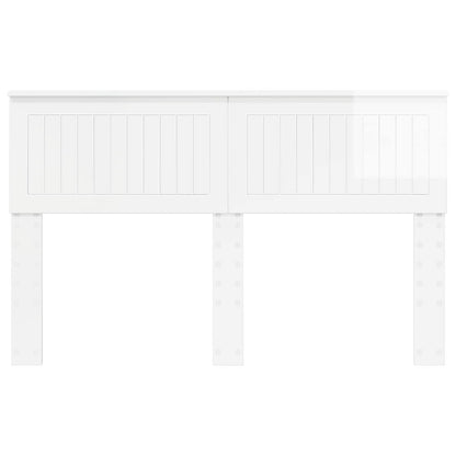 vidaXL Headboard Gloss White Engineered wood 4