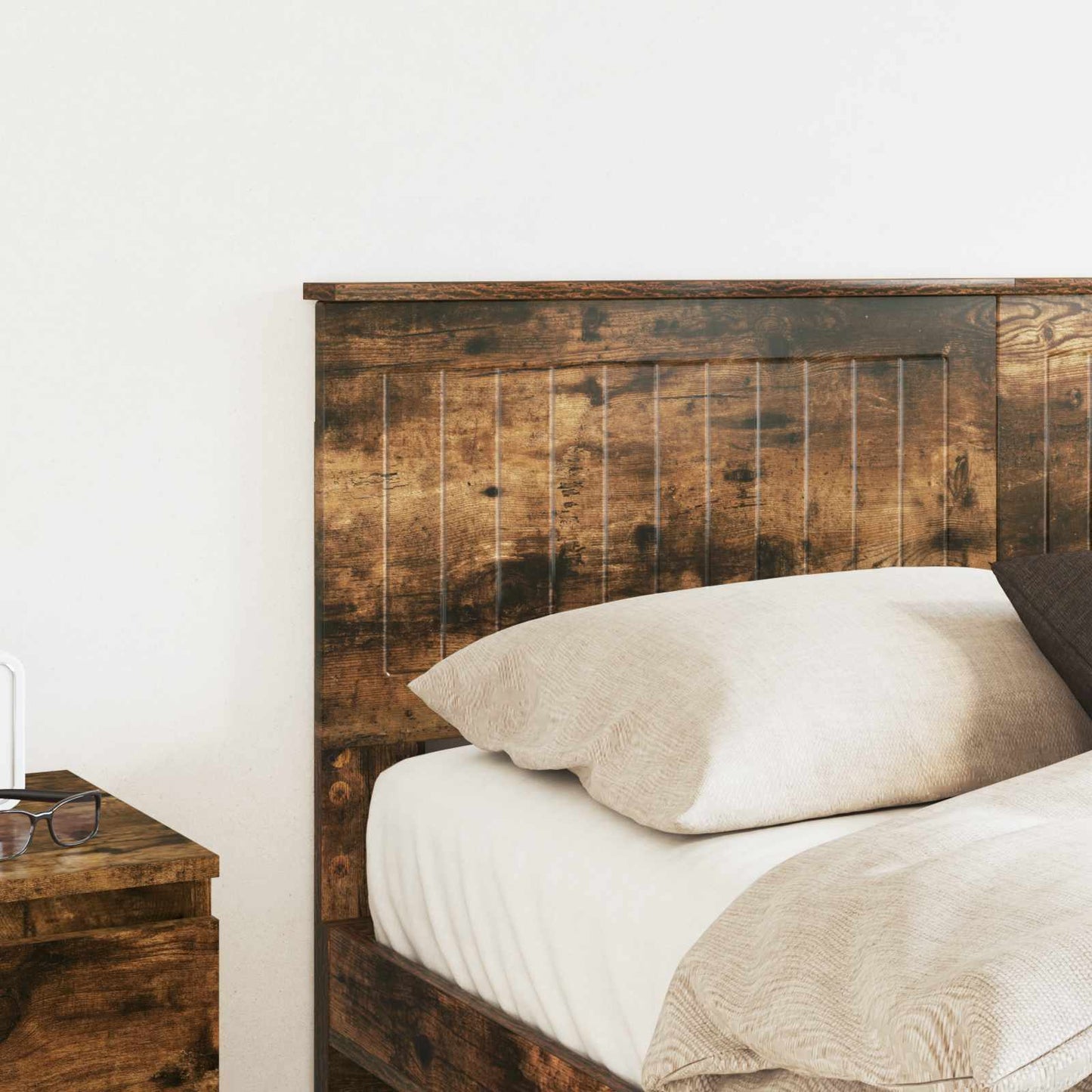 vidaXL Headboard Smoked Oak Engineered wood 3