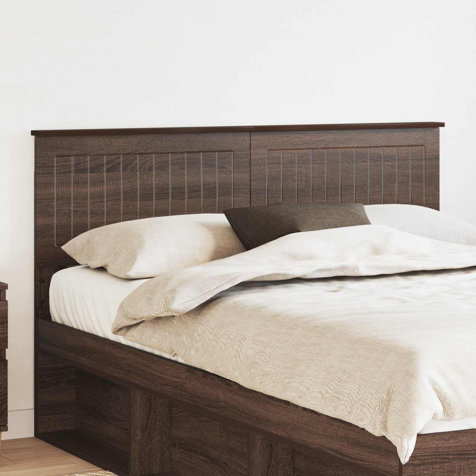 vidaXL Headboard Brown Oak Engineered wood 1
