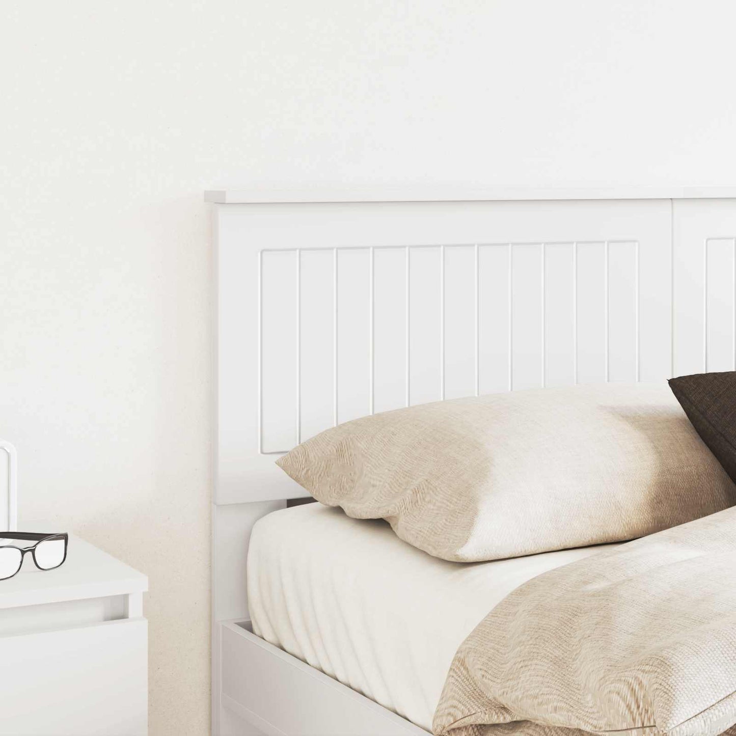 vidaXL Headboard White Engineered wood 3