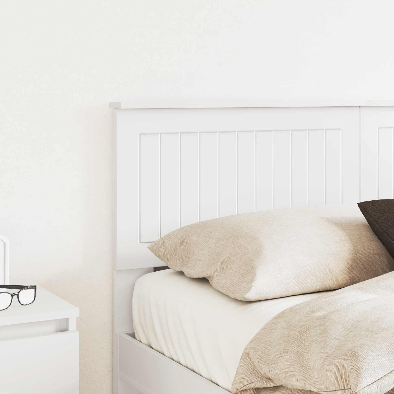 vidaXL Headboard White Engineered wood 3